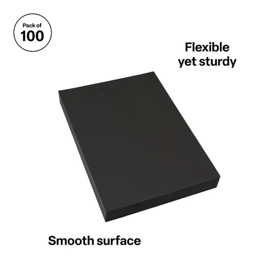 Black Cardboard A3 220 gsm - Pack of 100