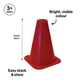 Cone 20cm Red - Modern Teaching Aids NZ