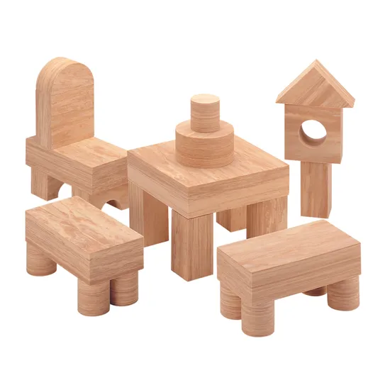 Softfoam Woodlook Blocks 8cm 56pcs - Modern Teaching Aids NZ
