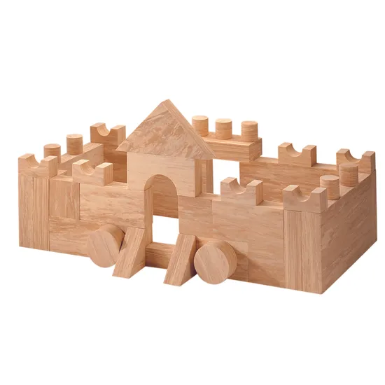 Softfoam Woodlook Blocks 8cm 56pcs - Modern Teaching Aids NZ