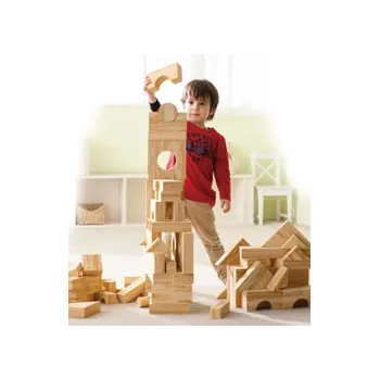 Weplay - Softfoam Woodlook Blocks 4cm 152pcs - Modern Teaching Aids NZ