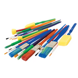 Creatistics Assorted Nylon Paint Brush- Pack of 25 - Modern Teaching Aids NZ