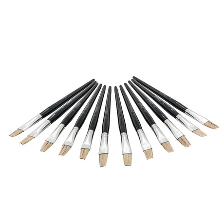 Creatistics Flat Bristle Paint Brush Size 14- Pack of 12 - Modern Teaching Aids NZ