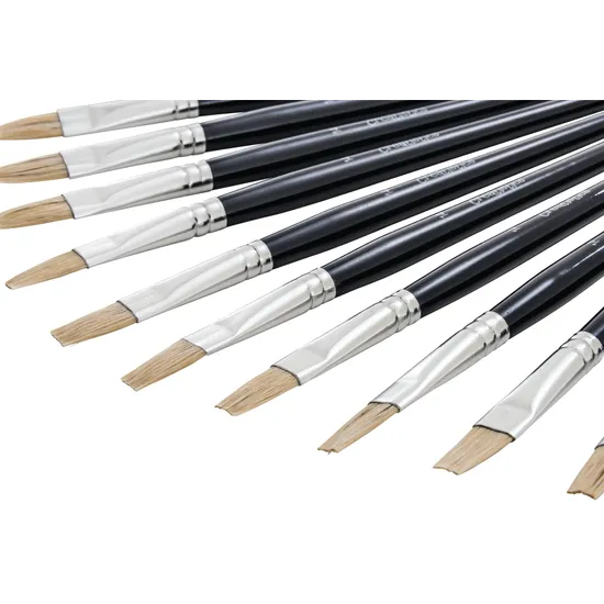 Creatistics Flat Bristle Paint Brush Size 14- Pack of 12 - Modern Teaching Aids NZ