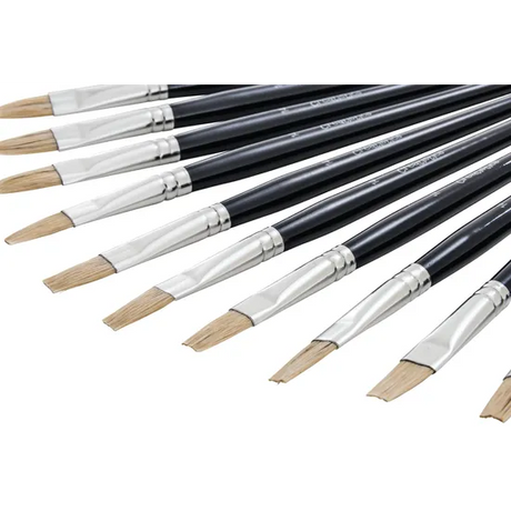 Creatistics Flat Bristle Paint Brush Size 14- Pack of 12 - Modern Teaching Aids NZ