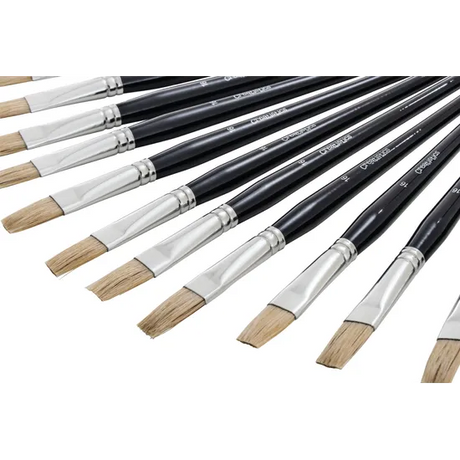 Creatistics Flat Bristle Paint Brush Size 16- Pack of 12 - Modern Teaching Aids NZ