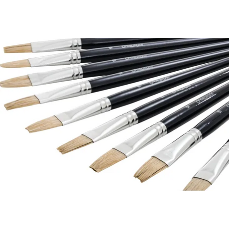 Creatistics Flat Bristle Paint Brush Size 18- Pack of 12 - Modern Teaching Aids NZ