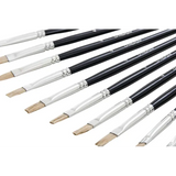 Creatistics Flat Bristle Paint Brush Size 4- Pack of 12 - Modern Teaching Aids NZ