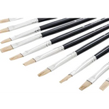 Creatistics Flat Bristle Paint Brush Size 6 - Pack of 12 - Modern Teaching Aids NZ