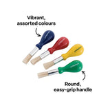 Creatistics Stubby Paint Brushes - Pack of 12 - Modern Teaching Aids NZ