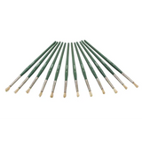 Creatistics Round Bristle Paint Brush Size 2- Pack of 12 - Modern Teaching Aids NZ