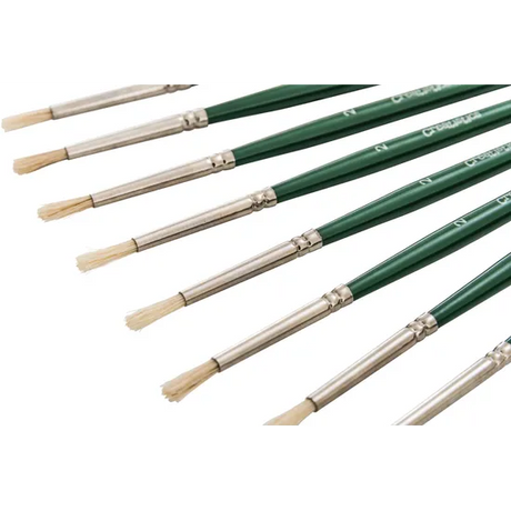 Creatistics Round Bristle Paint Brush Size 2- Pack of 12 - Modern Teaching Aids NZ
