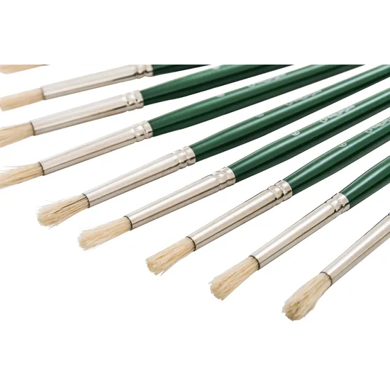 Creatistics Round Bristle Paint Brush Size 6- Pack of 12 - Modern Teaching Aids NZ