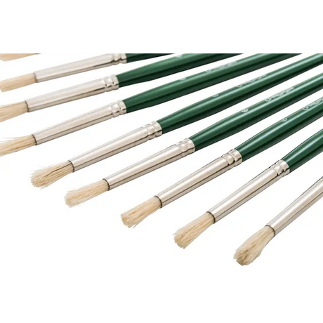 Creatistics Round Bristle Paint Brush Size 6- Pack of 12 - Modern Teaching Aids NZ