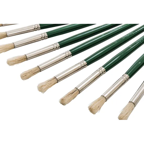 Creatistics Round Bristle Paint Brush Size 10- Pack of 12 - Modern Teaching Aids NZ