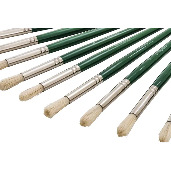 Creatistics Round Bristle Paint Brush Size 12- Pack of 12 - Modern Teaching Aids NZ