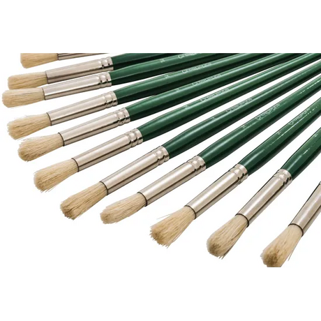 Creatistics Round Bristle Paint Brush Size 14- Pack of 12 - Modern Teaching Aids NZ