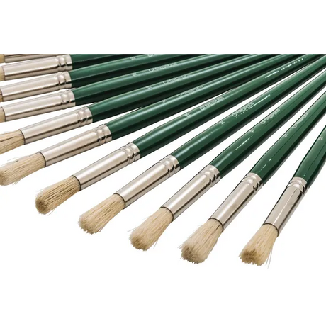 Creatistics Round Bristle Paint Brush Size 18- Pack of 12 - Modern Teaching Aids NZ