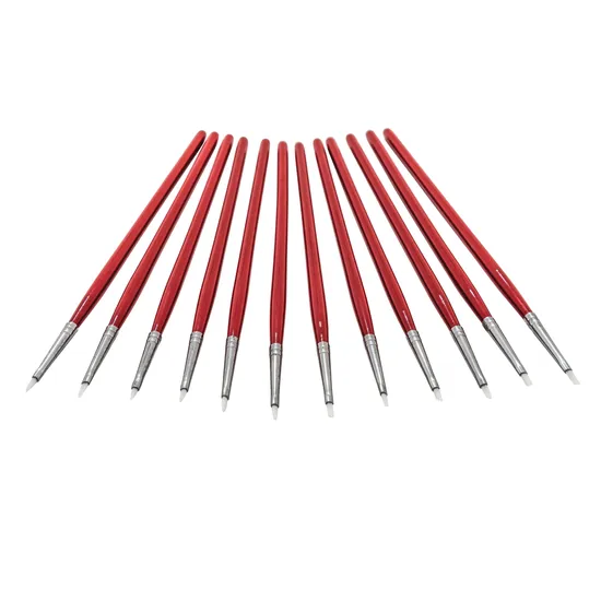 Creatistics Taklon Flat Paint Brush Size 0- Pack of 12 - Modern Teaching Aids NZ