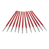 Creatistics Taklon Flat Paint Brush Size 0- Pack of 12 - Modern Teaching Aids NZ