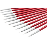 Creatistics Taklon Flat Paint Brush Size 0- Pack of 12 - Modern Teaching Aids NZ