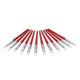 Creatistics Taklon Flat Paint Brush Size 12- Pack of 12 - Modern Teaching Aids NZ