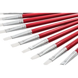 Creatistics Taklon Flat Paint Brush Size 12- Pack of 12 - Modern Teaching Aids NZ