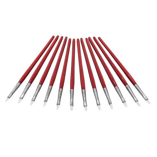 Creatistics Taklon Flat Paint Brush Size 2- Pack of 12 - Modern Teaching Aids NZ