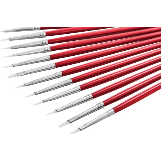 Creatistics Taklon Flat Paint Brush Size 2- Pack of 12 - Modern Teaching Aids NZ