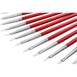 Creatistics Taklon Flat Paint Brush Size 4- Pack of 12 - Modern Teaching Aids NZ