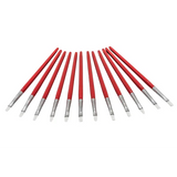 Creatistics Taklon Flat Paint Brush Size 4- Pack of 12 - Modern Teaching Aids NZ