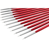 Creatistics Taklon Round Paint Brush Size 0- Pack of 12 - Modern Teaching Aids NZ