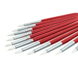 Creatistics Taklon Round Paint Brush Size 2- Pack of 12 - Modern Teaching Aids NZ