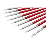 Creatistics Taklon Round Paint Brush Size 4- Pack of 12 - Modern Teaching Aids NZ