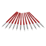 Creatistics Taklon Round Paint Brush Size 6- Pack of 12 - Modern Teaching Aids NZ