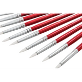 Creatistics Taklon Round Paint Brush Size 6- Pack of 12 - Modern Teaching Aids NZ