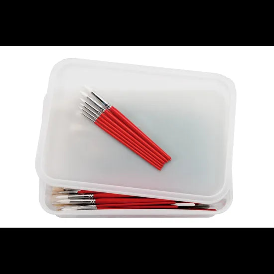 Creatistics Taklon Round Paint Brush Class Pack- Tub of 72 - Modern Teaching Aids NZ