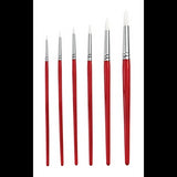 Creatistics Taklon Round Paint Brush Class Pack- Tub of 72 - Modern Teaching Aids NZ