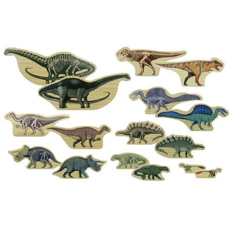 Dinosaur Characters - Wooden Blocks - Modern Teaching Aids NZ