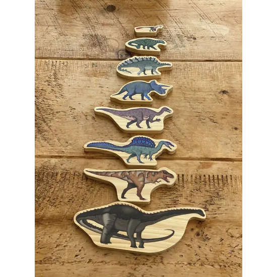 Dinosaur Characters - Wooden Blocks - Modern Teaching Aids NZ