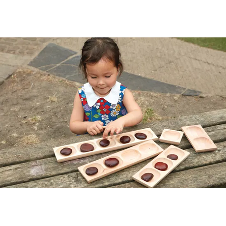 Wooden 1-2-3-4-5 Frame Tray Set - Modern Teaching Aids NZ