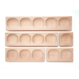 Wooden 1-2-3-4-5 Frame Tray Set - Modern Teaching Aids NZ
