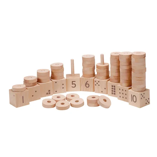 Natural Number Stacker - 1-10 - Modern Teaching Aids NZ