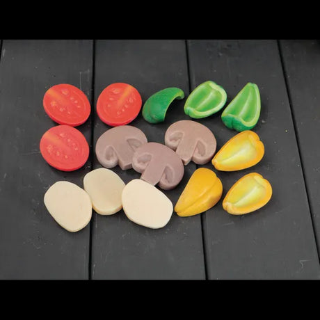 Pizza Toppings - Sensory Play Stones 15 Pieces - Modern Teaching Aids NZ