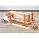 Wooden Chutes and Stands - Set of 9