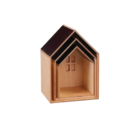 Nesting Packaway Small World Houses - Set of 3