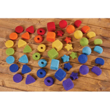 Feltalas Loose Parts Rainbow Chunks - 49 Pieces