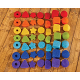 Feltalas Loose Parts Rainbow Chunks - 49 Pieces