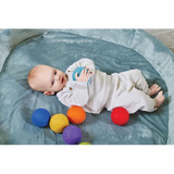 Large Rainbow Felt Balls - Set of 7