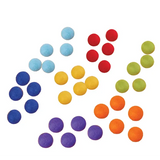 Large Rainbow Felt Balls - Set of 7